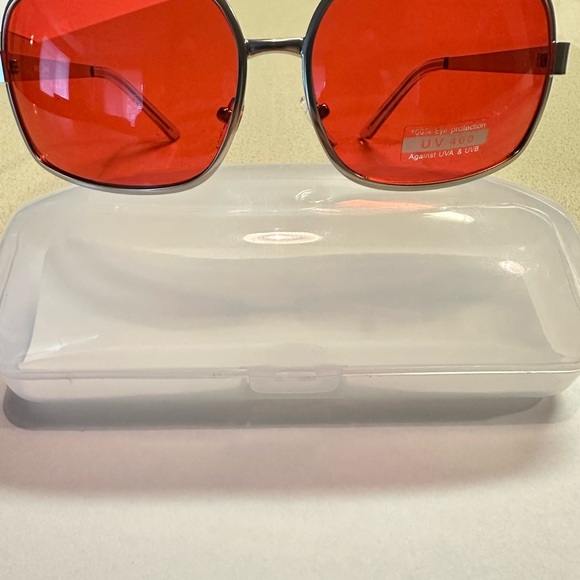 Tyler Durden Sunglasses Shades Fight Club NEW Oliver Peoples 523 Brad Pitt Red - Picture 11 of 16